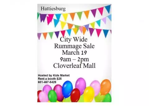 Hattiesburg City Wide Rummage Sale